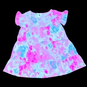 Boutique BIBI Tunic Top Dress Large Tie Dye NWT Loose Fit